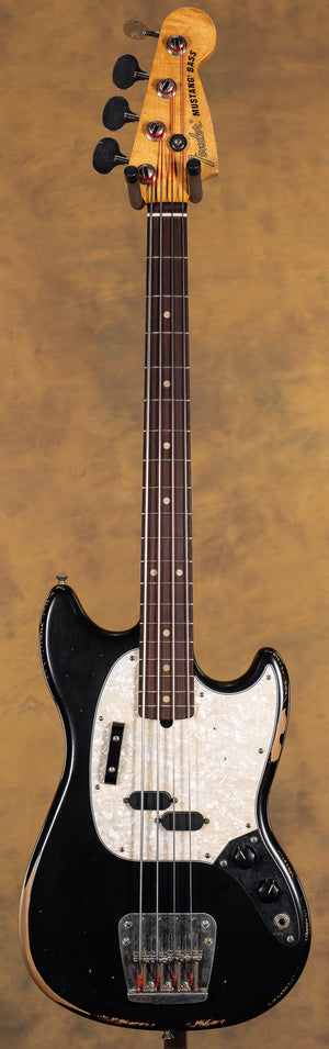 2021 Fender JMJ Road Worn Mustang Bass Black