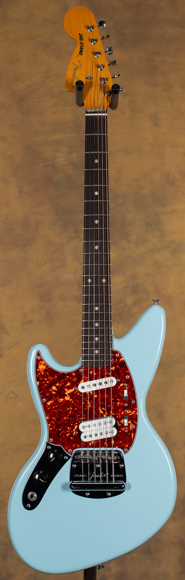 Fender Mexico JAG-STANG ソニックブルー Fender Japan Jag-Stang Sonic Blue 1996 – Chicago Music Exchange