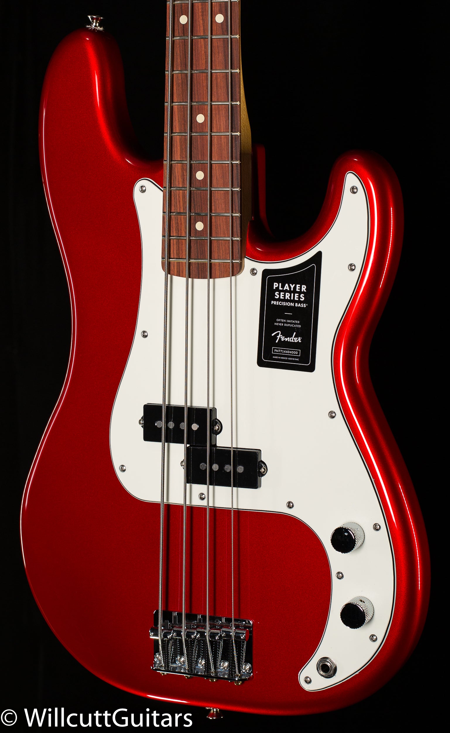 Fender Player Precision Bass Pau Ferro Fingerboard Candy Apple Red