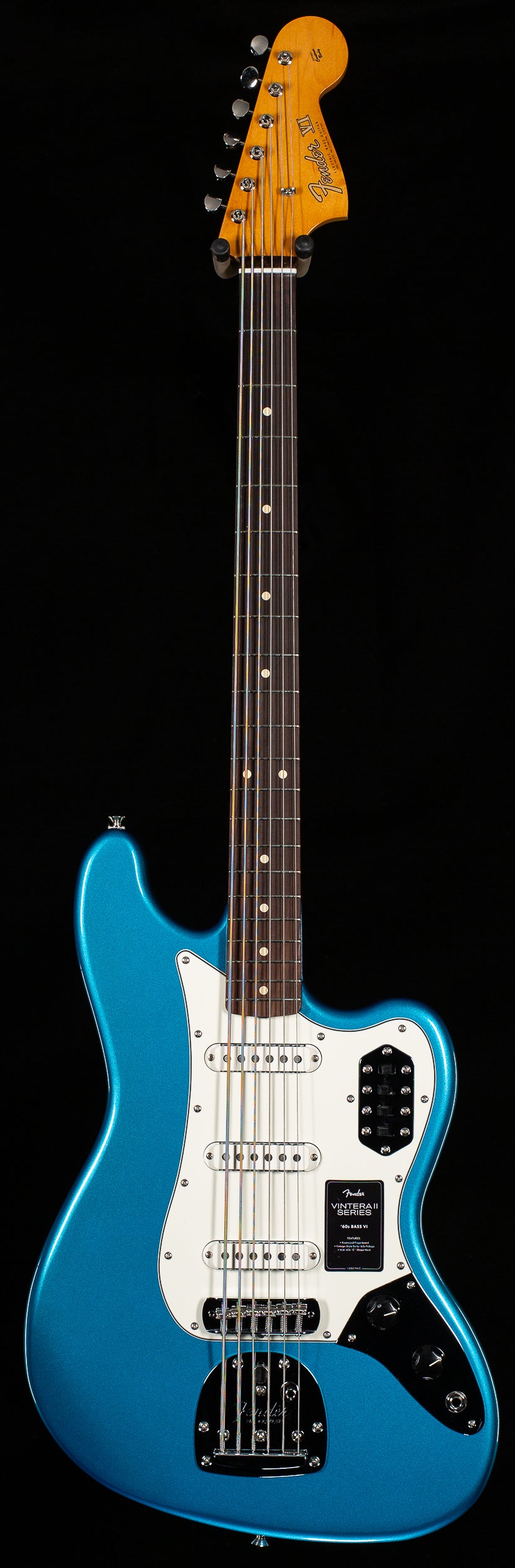 Fender Vintera II '60s Bass VI Rosewood Fingerboard Lake Placid Blue (822)