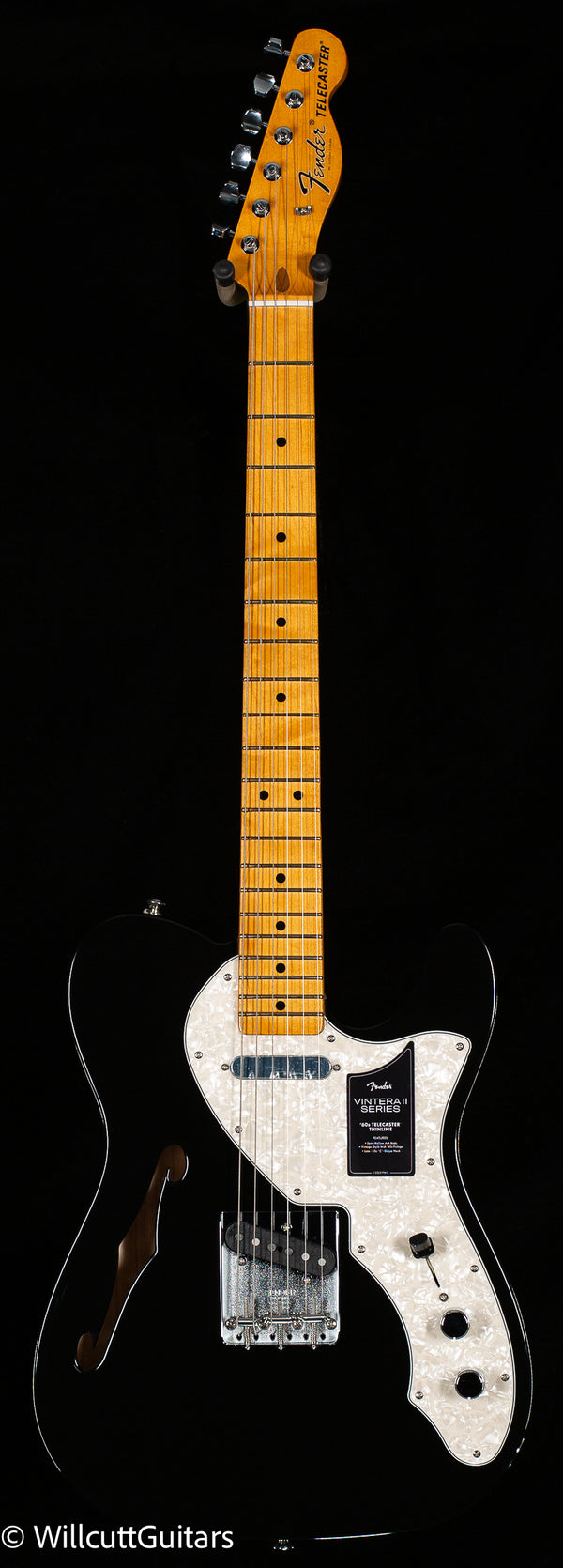 Fender Vintera II '60s Telecaster Thinline Maple Fingerboard Black