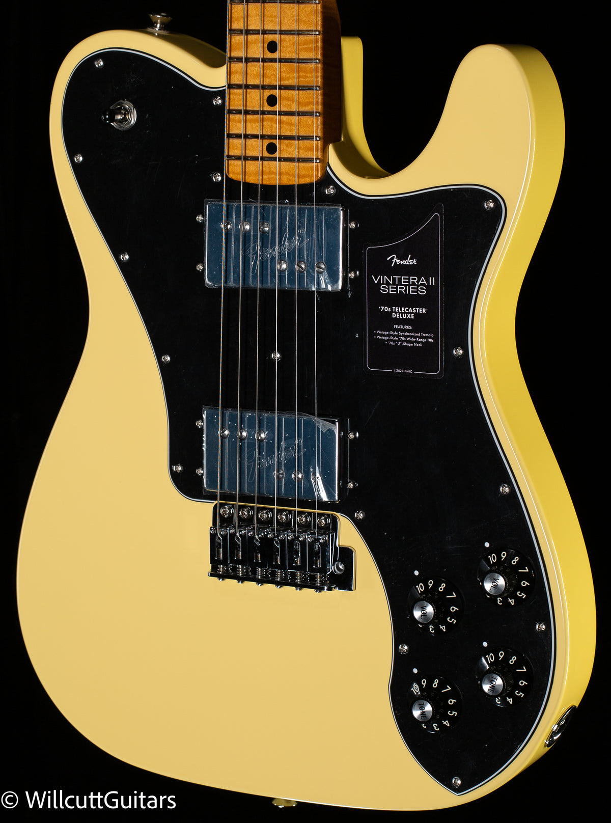 Fender Vintera II '70s Telecaster Deluxe with Tremolo Maple Fingerboard Vintage White (341)