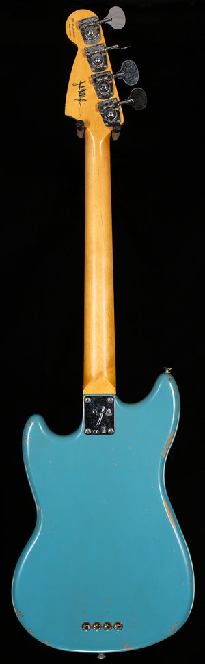 Fender JMJ Road Worn Mustang Bass Rosewood Fingerboard Faded Daphne Blue (404)