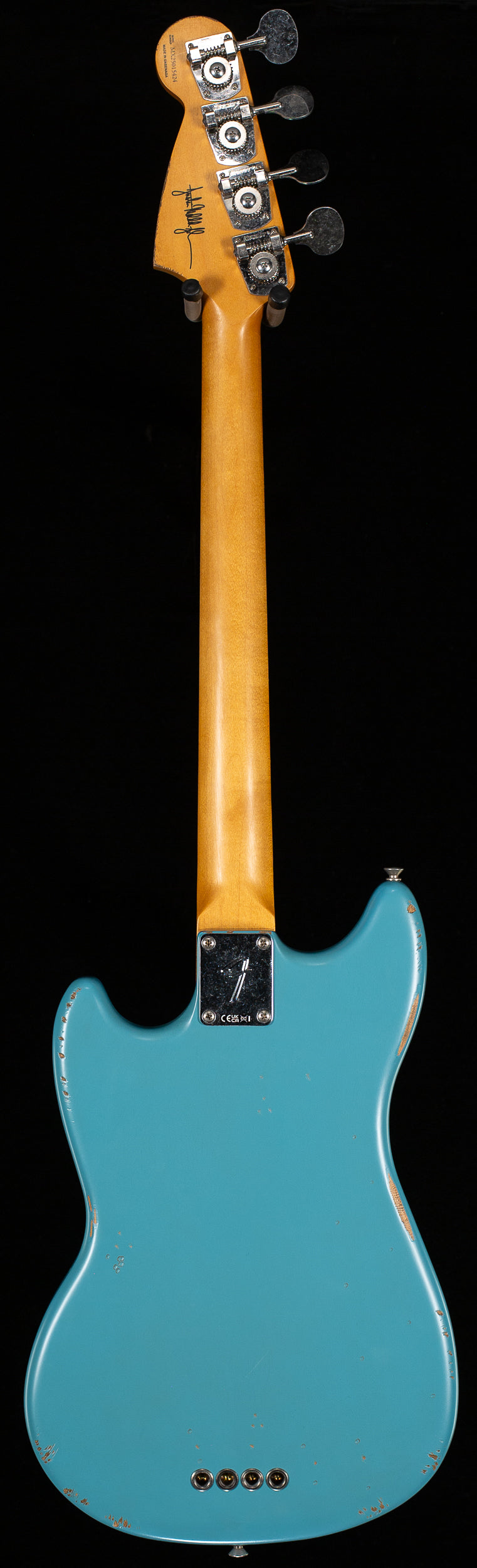 Fender JMJ Road Worn Mustang Bass Rosewood Fingerboard Faded Daphne Blue (424)