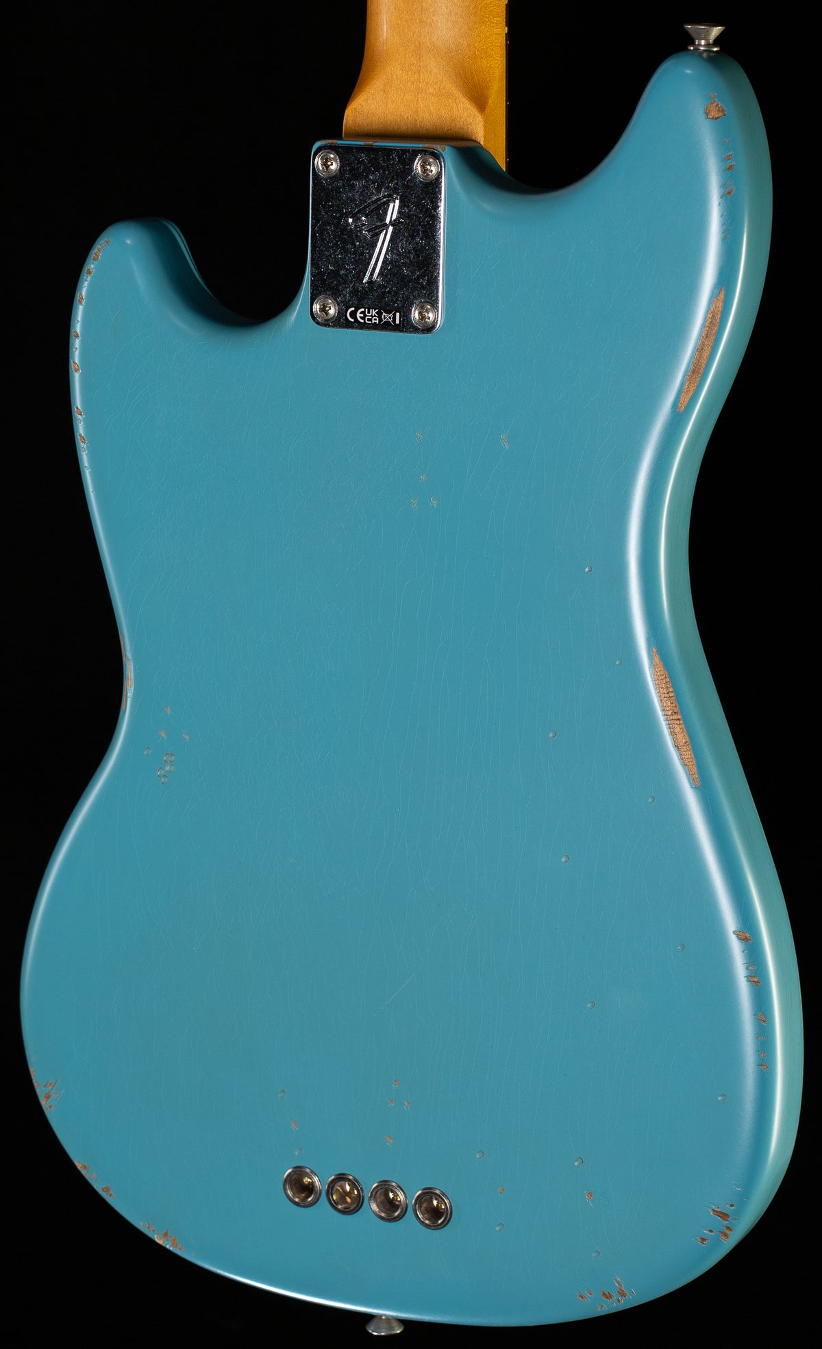 Fender JMJ Road Worn Mustang Bass Rosewood Fingerboard Faded Daphne Blue (424)