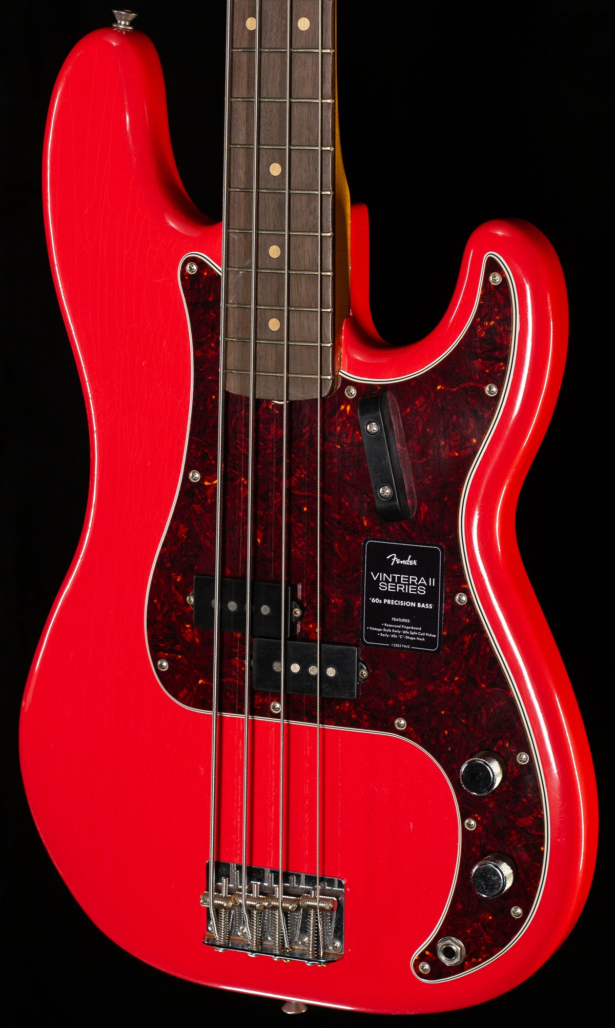 Fender Vintera II Road Worn &#39;60s Precision Bass Rosewood Fingerboard Fiesta Red (804)
