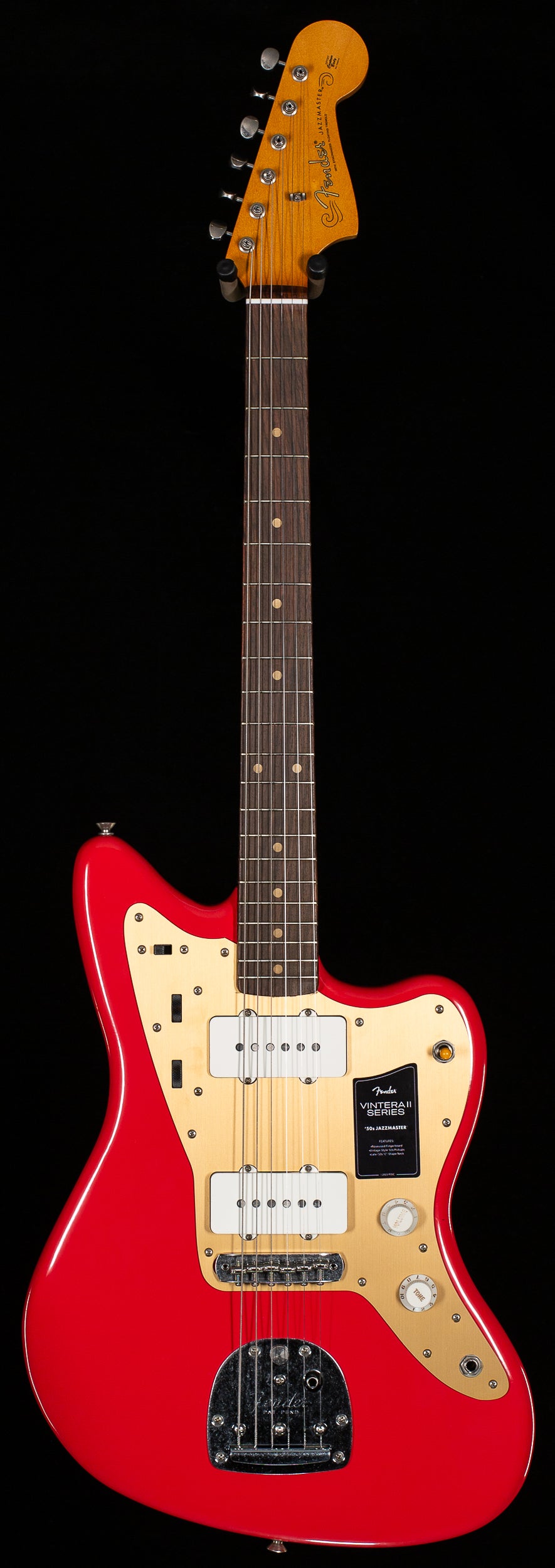 Fender Limited Edition Vintera II Road Worn &#39;50s Jazzmaster Rosewood Fingerboard Fiesta Red (894)