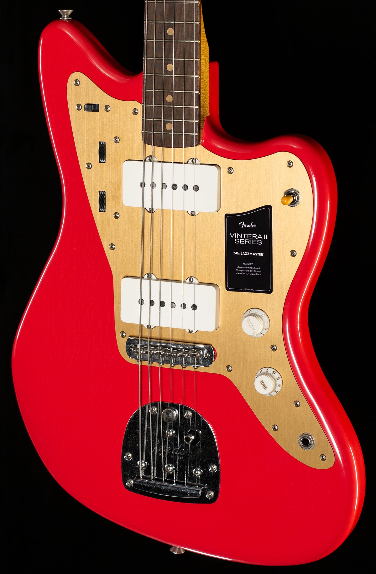 Fender Limited Edition Vintera II Road Worn &#39;50s Jazzmaster Rosewood Fingerboard Fiesta Red (894)