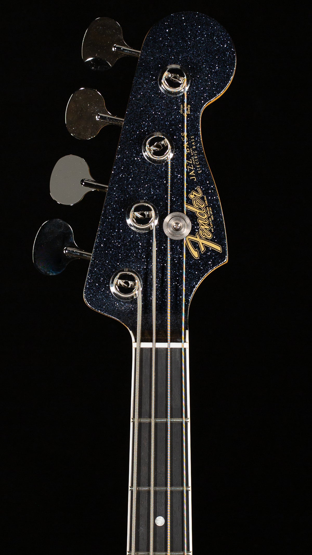Fender Limited Edition Gold Foil Jazz Bass Black Sparkle (101)