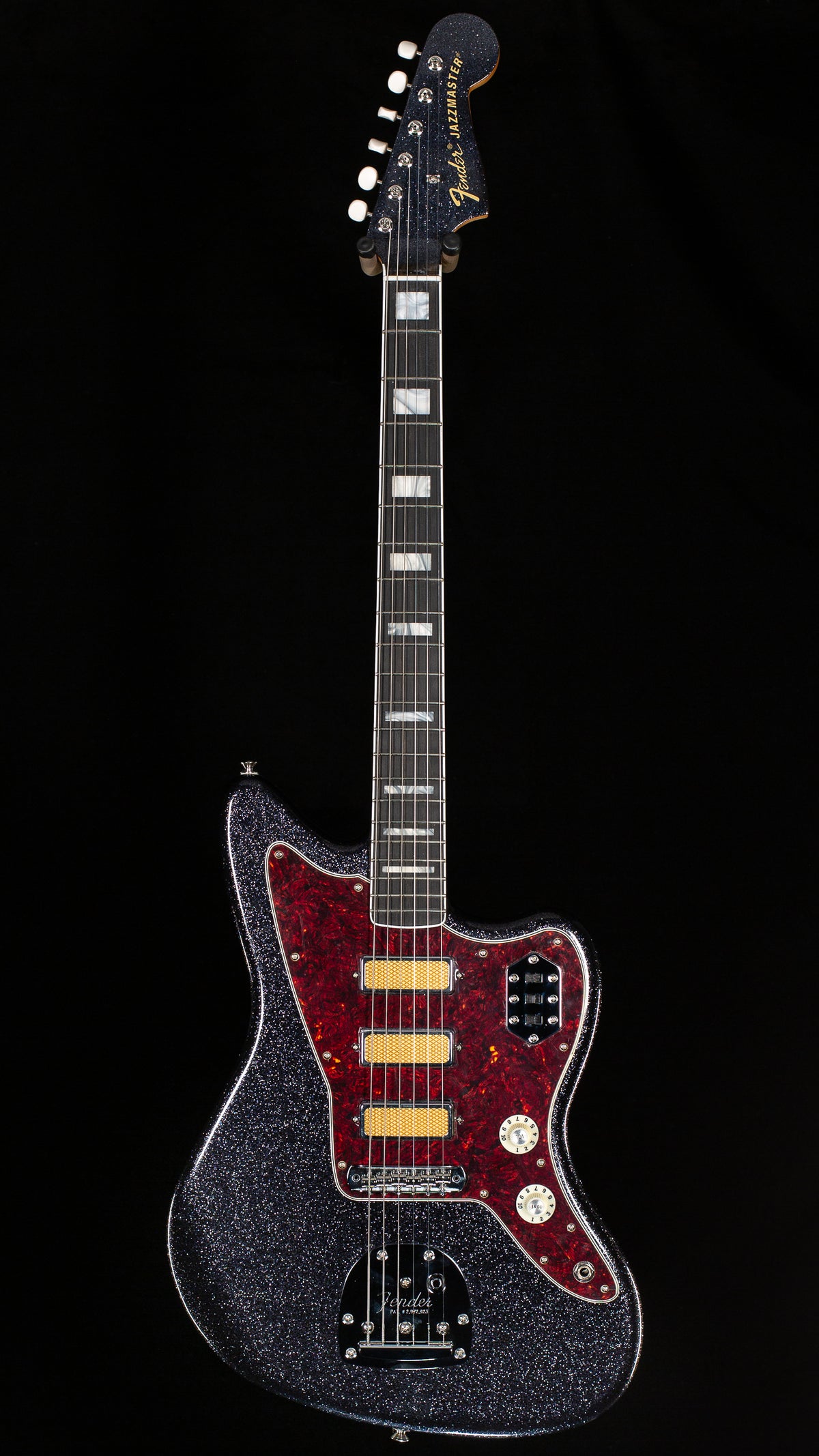 Fender Limited Edition Gold Foil Jazzmaster Black Sparkle (035)