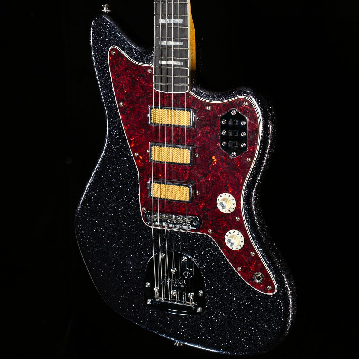 Fender Limited Edition Gold Foil Jazzmaster Black Sparkle (035)