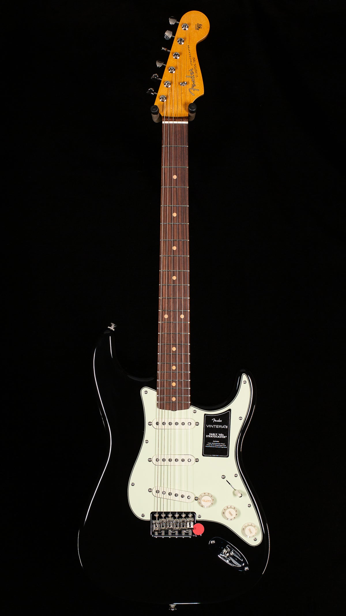 Fender Vintera III Early '60s Stratocaster, Rosewood Fingerboard, Black (413)