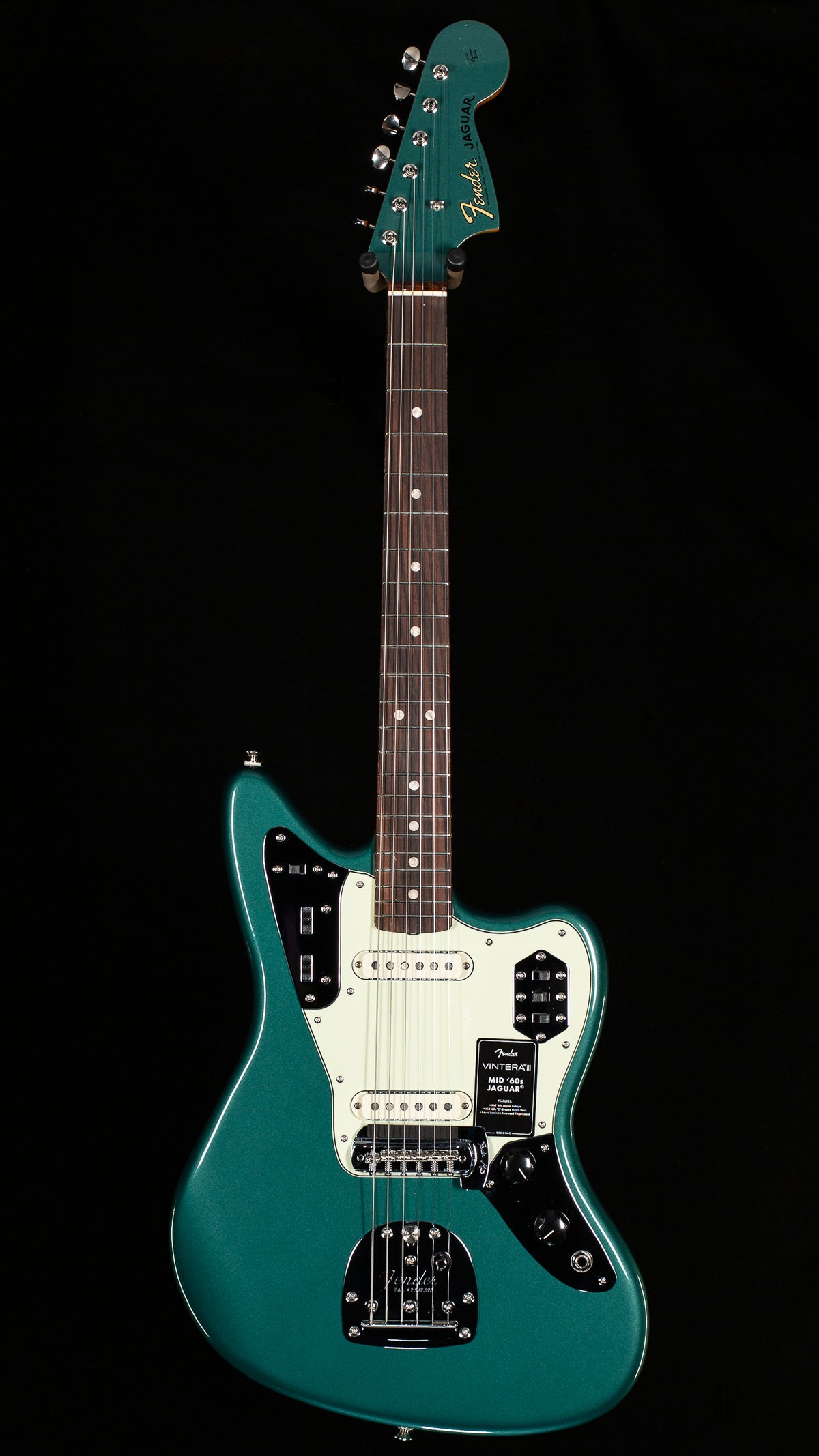 Fender Vintera III Mid '60s Jaguar, Rosewood Fingerboard, Sherwood Green Metallic (537)