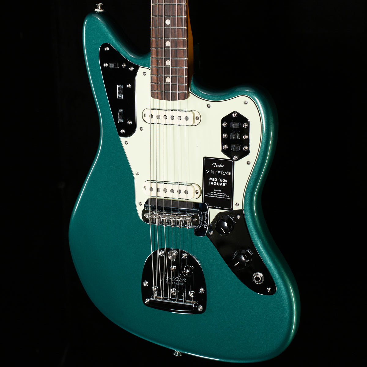 Fender Vintera III Mid '60s Jaguar, Rosewood Fingerboard, Sherwood Green Metallic (537)