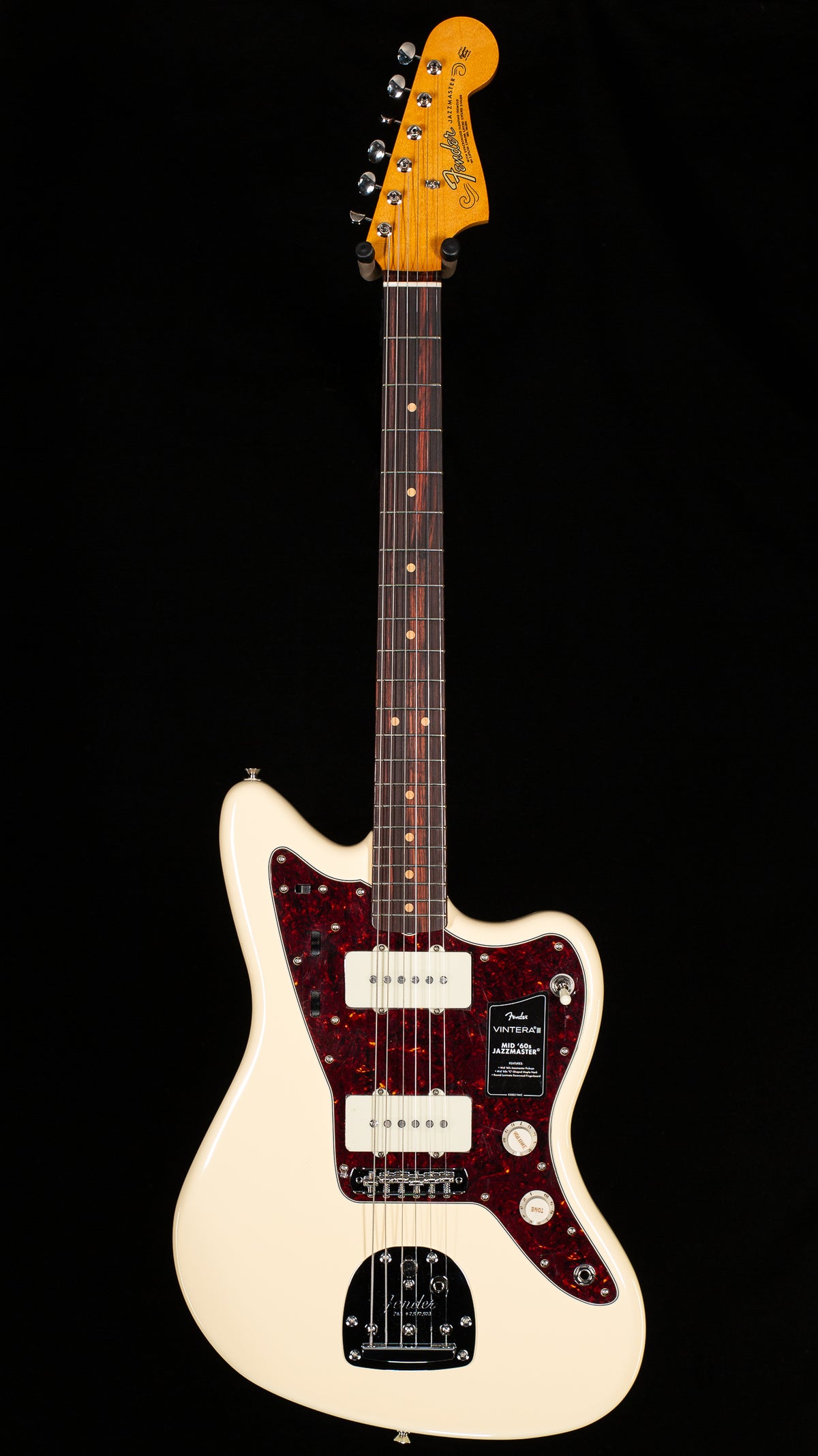 Fender Vintera III Mid '60s Jazzmaster, Rosewood Fingerboard, Olympic White (452)