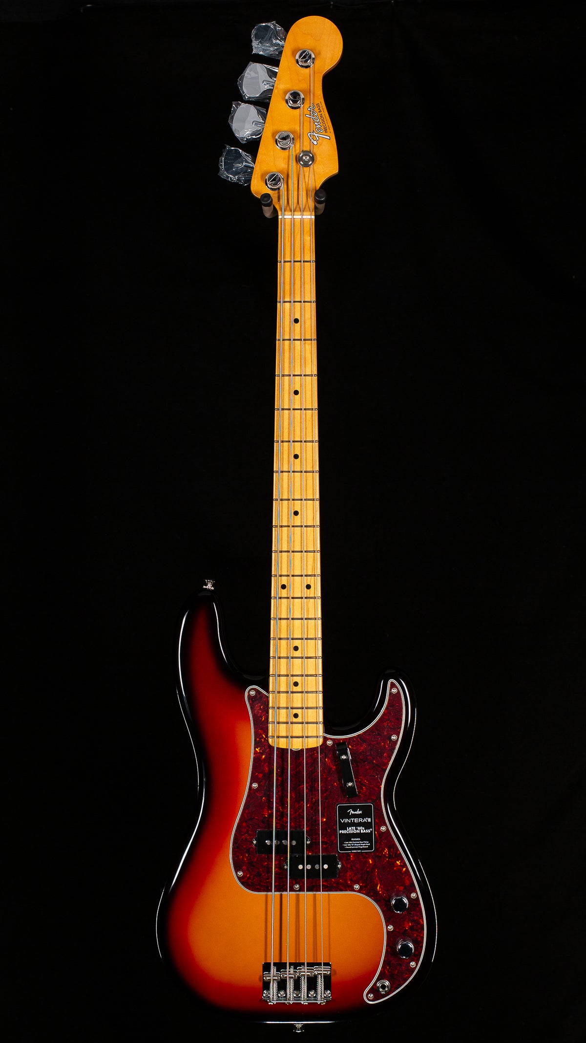 Fender Vintera III Late '60s Precision Bass, Maple Fingerboard, 3-Color Sunburst (485)
