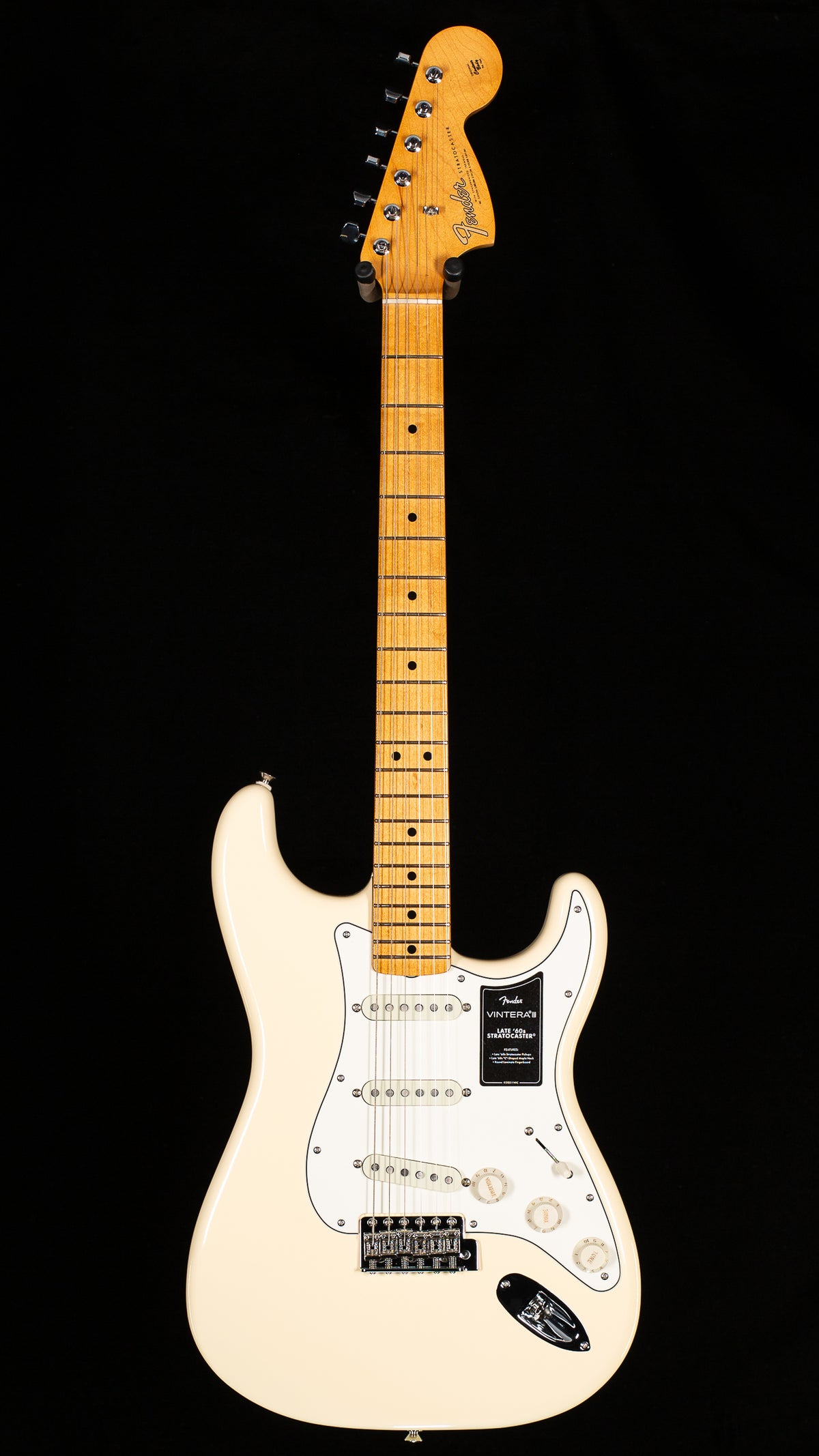 Fender Vintera III Late '60s Stratocaster, Maple Fingerboard, Olympic White (499)