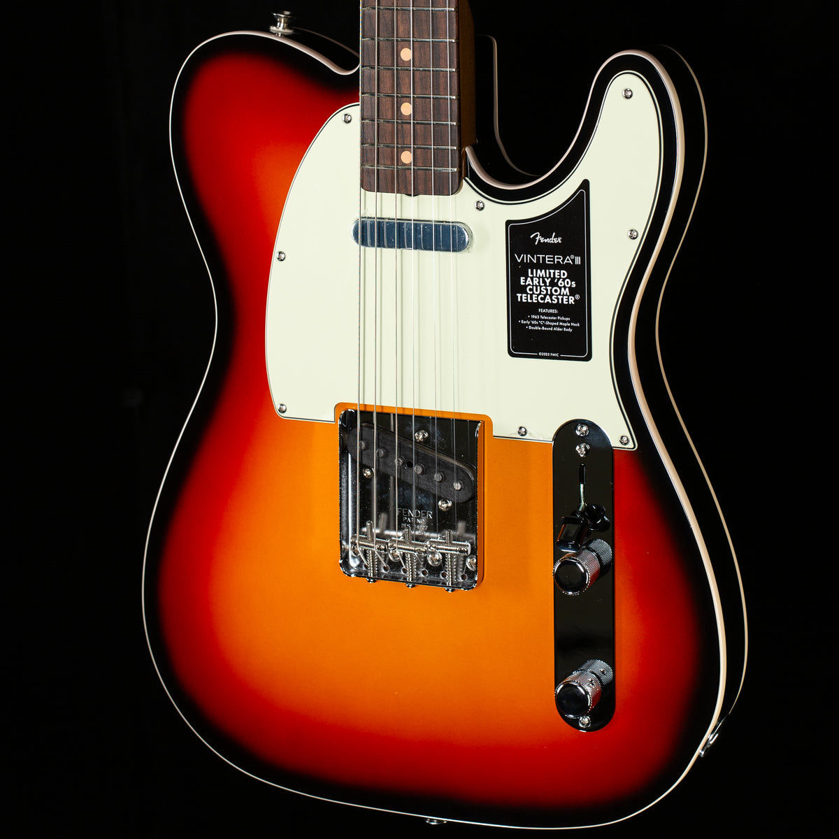 Fender Vintera III Ltd Early '60s Telecaster Custom, Rosewood Fingerboard, 3-Color Sunburst (591)
