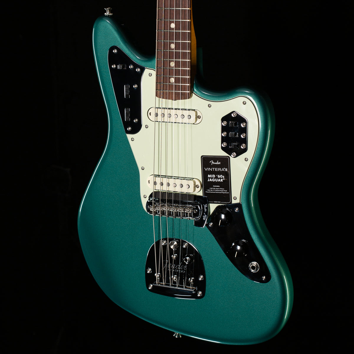 Fender Vintera III Mid '60s Jaguar Rosewood Fingerboard Sherwood Green Metallic (370)
