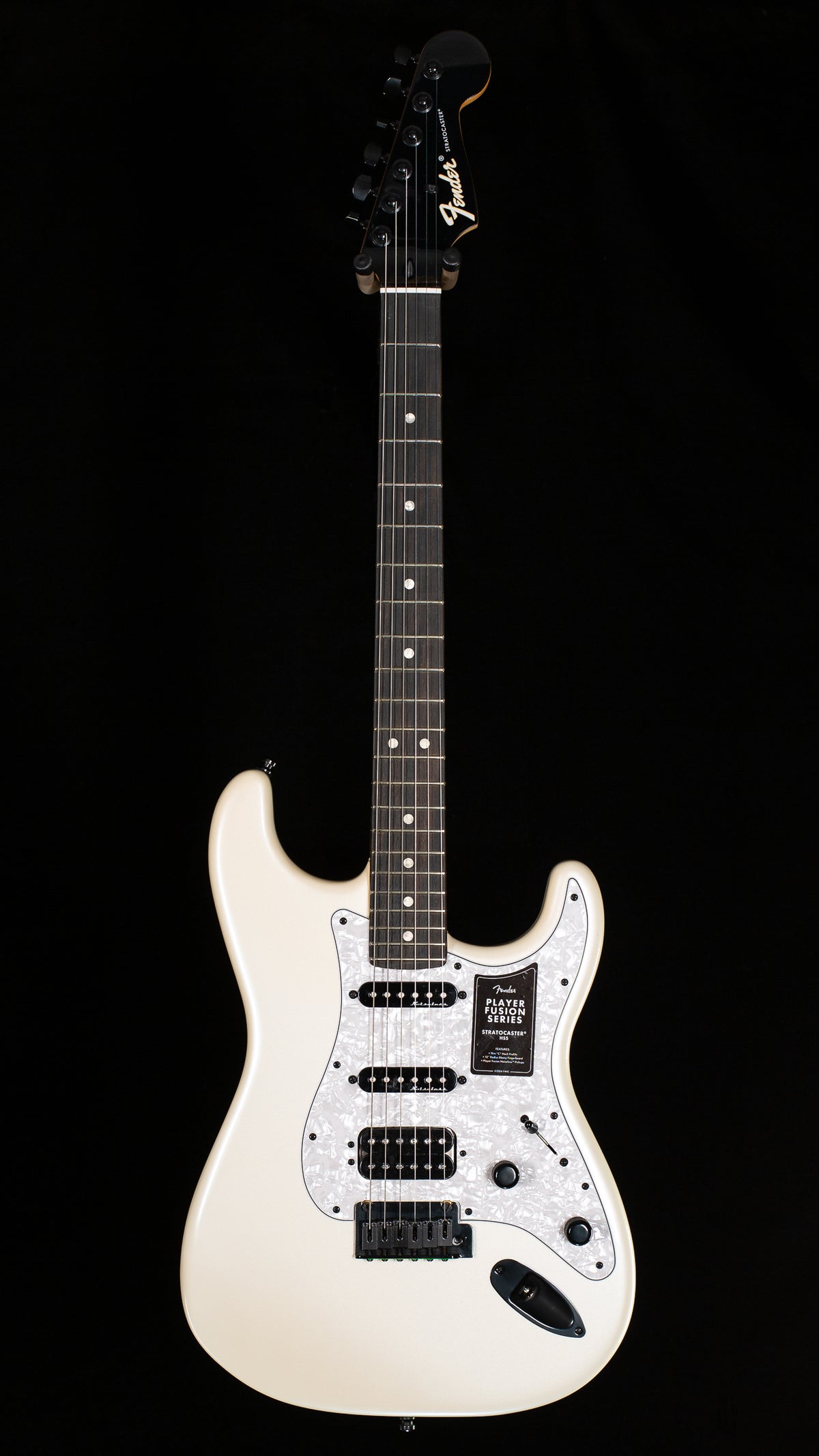 Fender Limited Edition Player Fusion Stratocaster HSS, Ebony Fingerboard, Olympic Pearl (561)