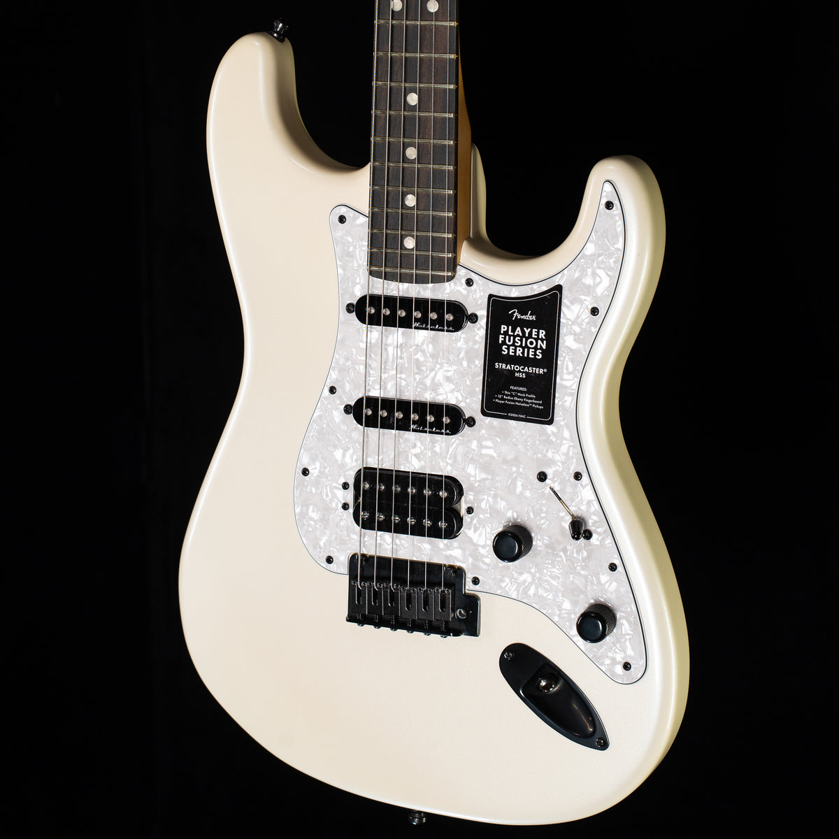 Fender Limited Edition Player Fusion Stratocaster HSS, Ebony Fingerboard, Olympic Pearl (561)