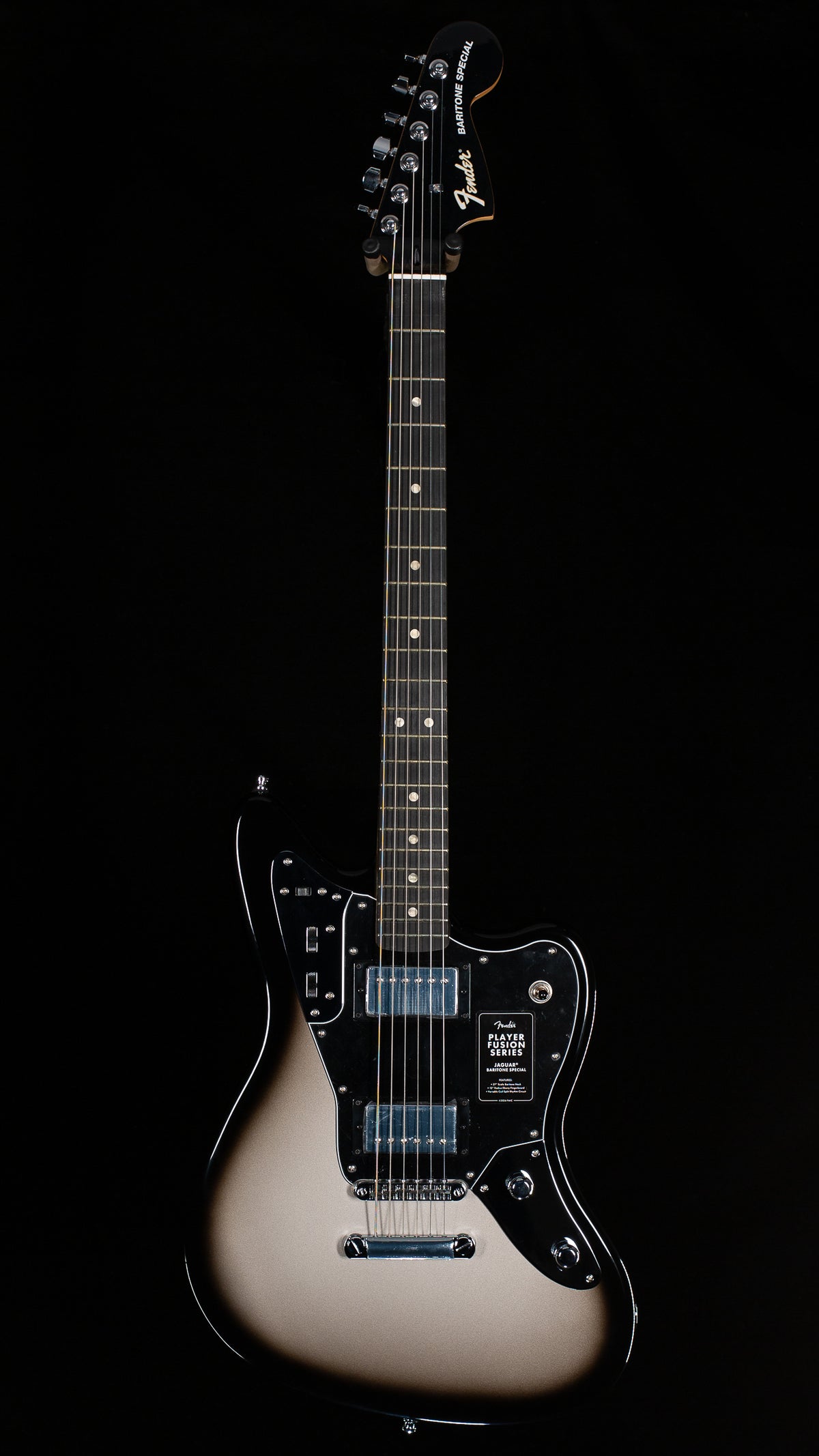 Fender Limited Edition Player Fusion Jaguar Baritone Ebony Fingerboard Silverburst (217)