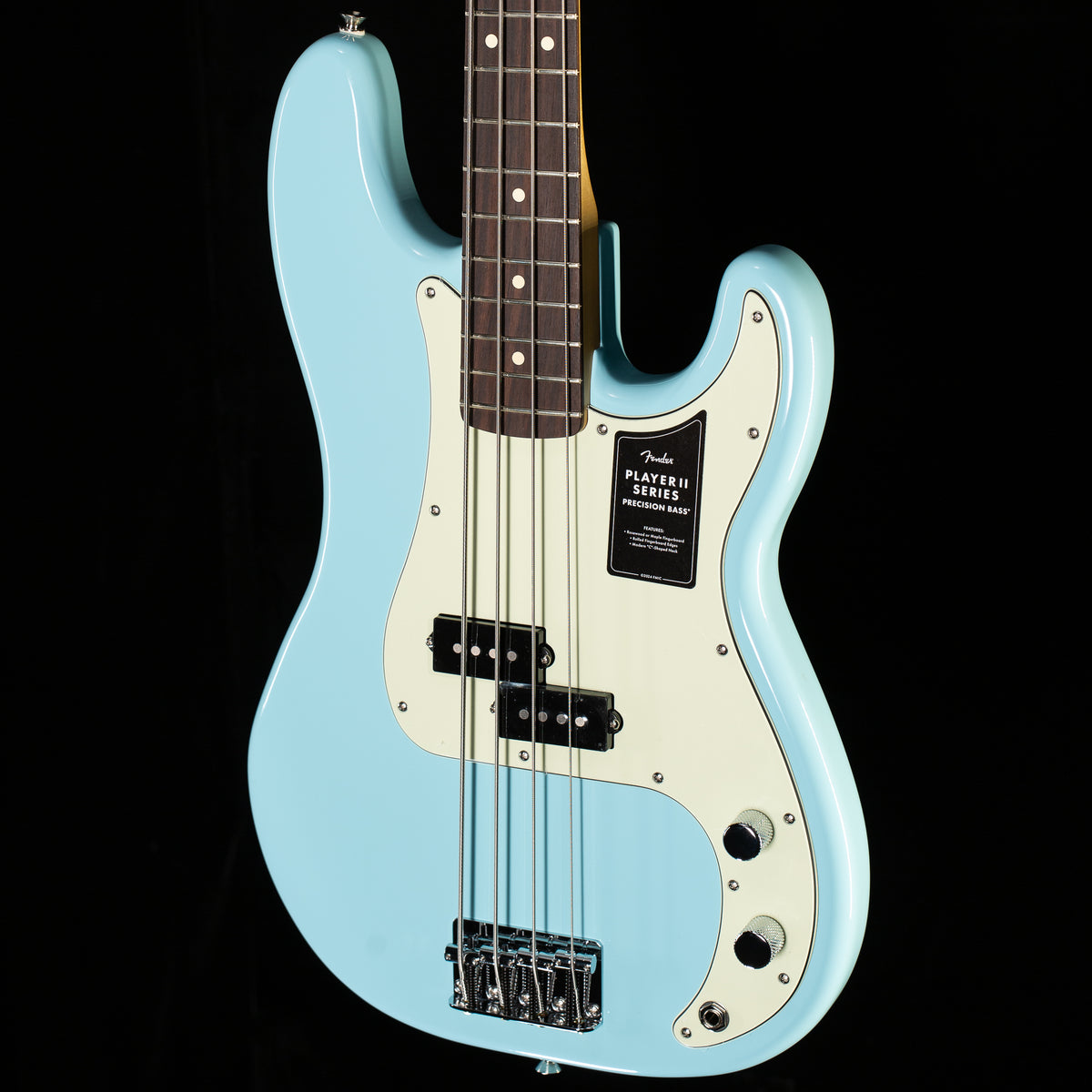 Fender 75th Anniversary Player II Precision Bass Rosewood Fingerboard Daphne Blue (614)