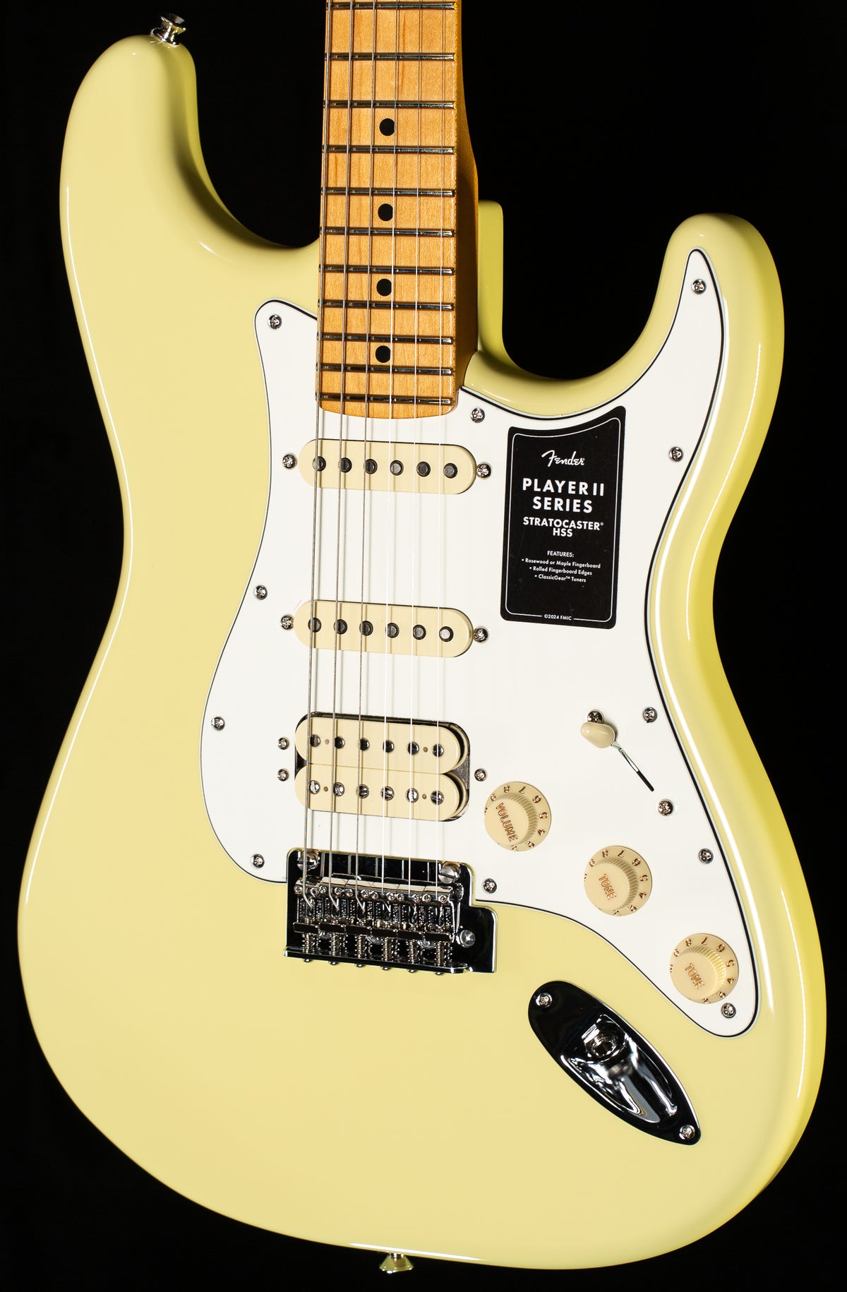 Fender Player II Stratocaster HSS Maple Fingerboard Hialeah Yellow (994)