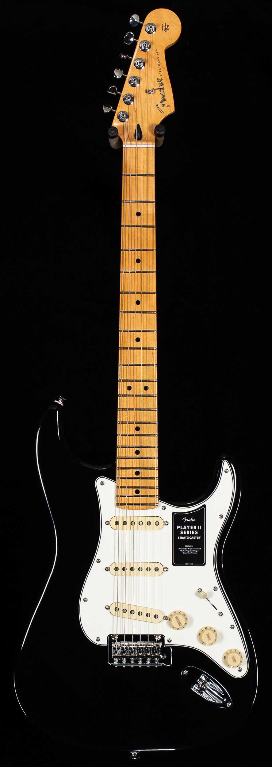 Fender Player II Stratocaster Maple Fingerboard Black (402) - Willcutt  Guitars