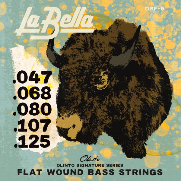 LaBella Strings Onlinto Signature Flats 5-String Set 47-125
