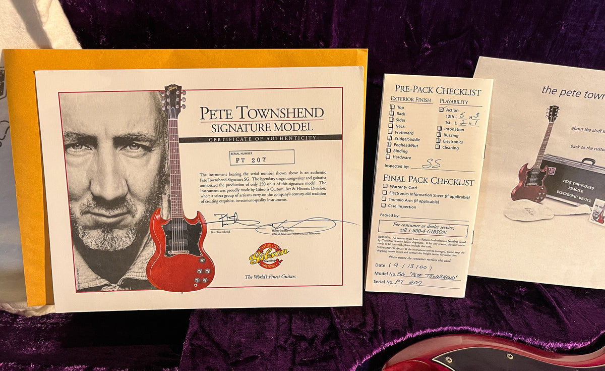 2000 Gibson Pete Townshend Signature Model SG /250