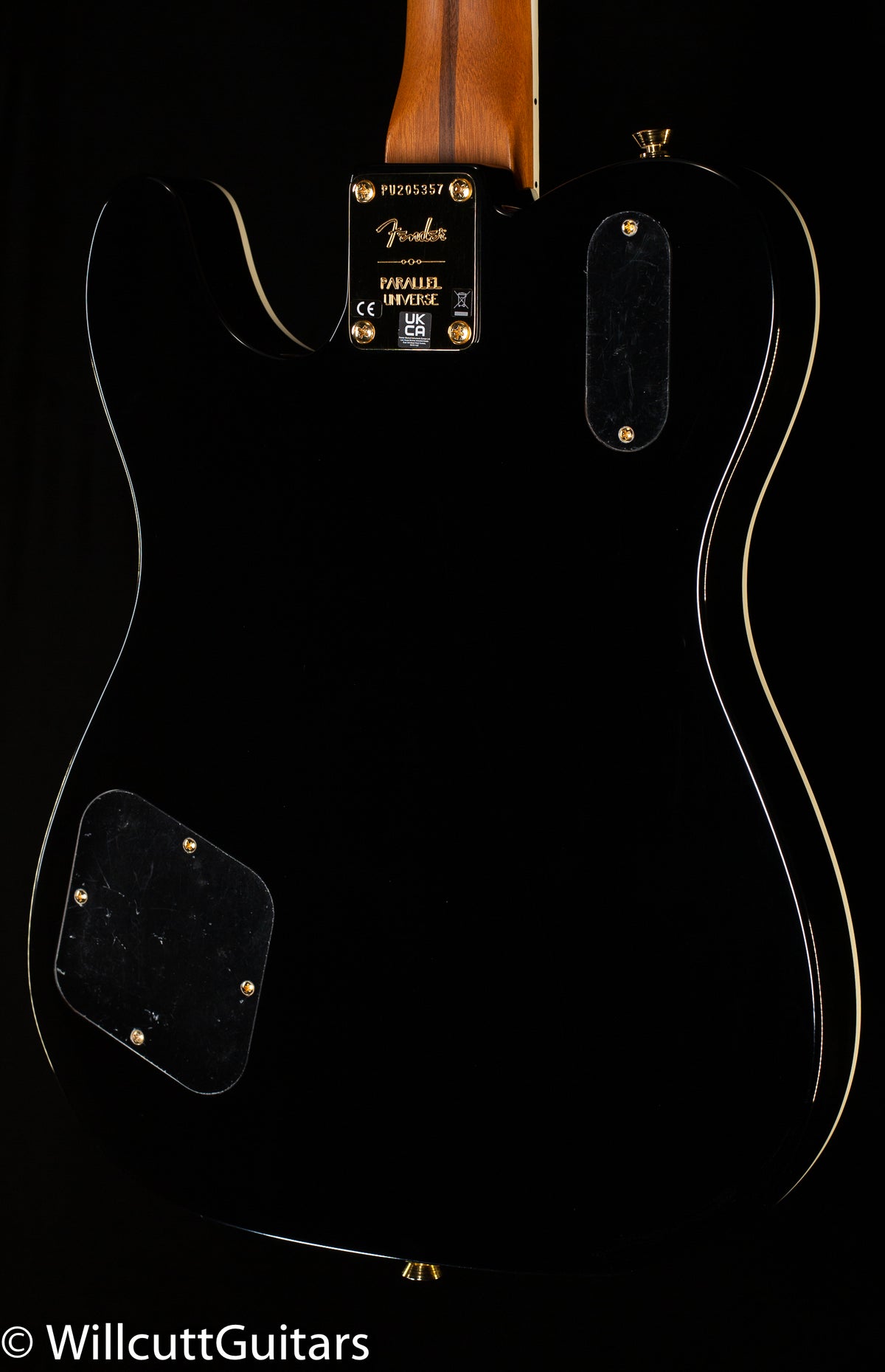 Fender Parallel Universe Volume II Troublemaker Tele Deluxe with Bigsby Ebony Fingerboard Black (357)