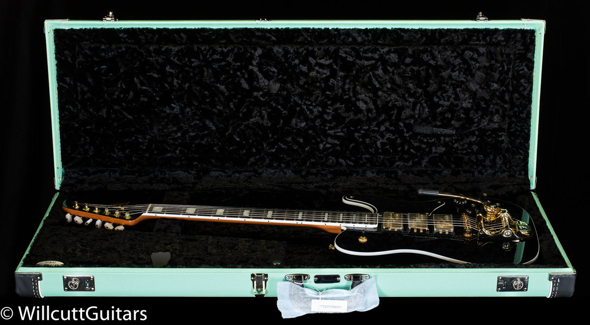Fender Parallel Universe Volume II Troublemaker Tele Deluxe with Bigsby Ebony Fingerboard Black (357)
