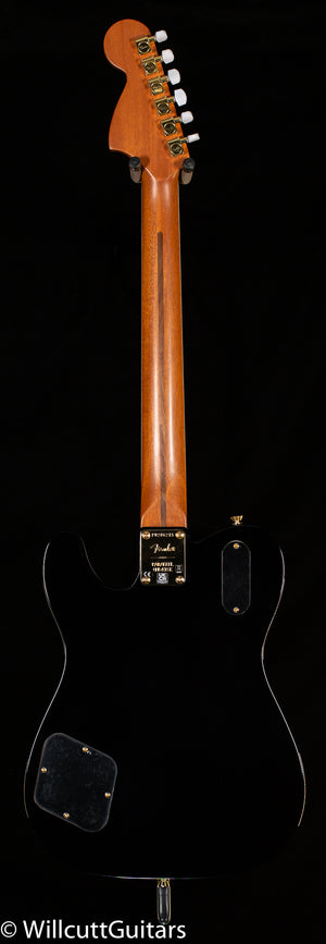 Fender Parallel Universe Volume II Troublemaker Tele Deluxe with Bigsby, Ebony Fingerboard, Black (215)