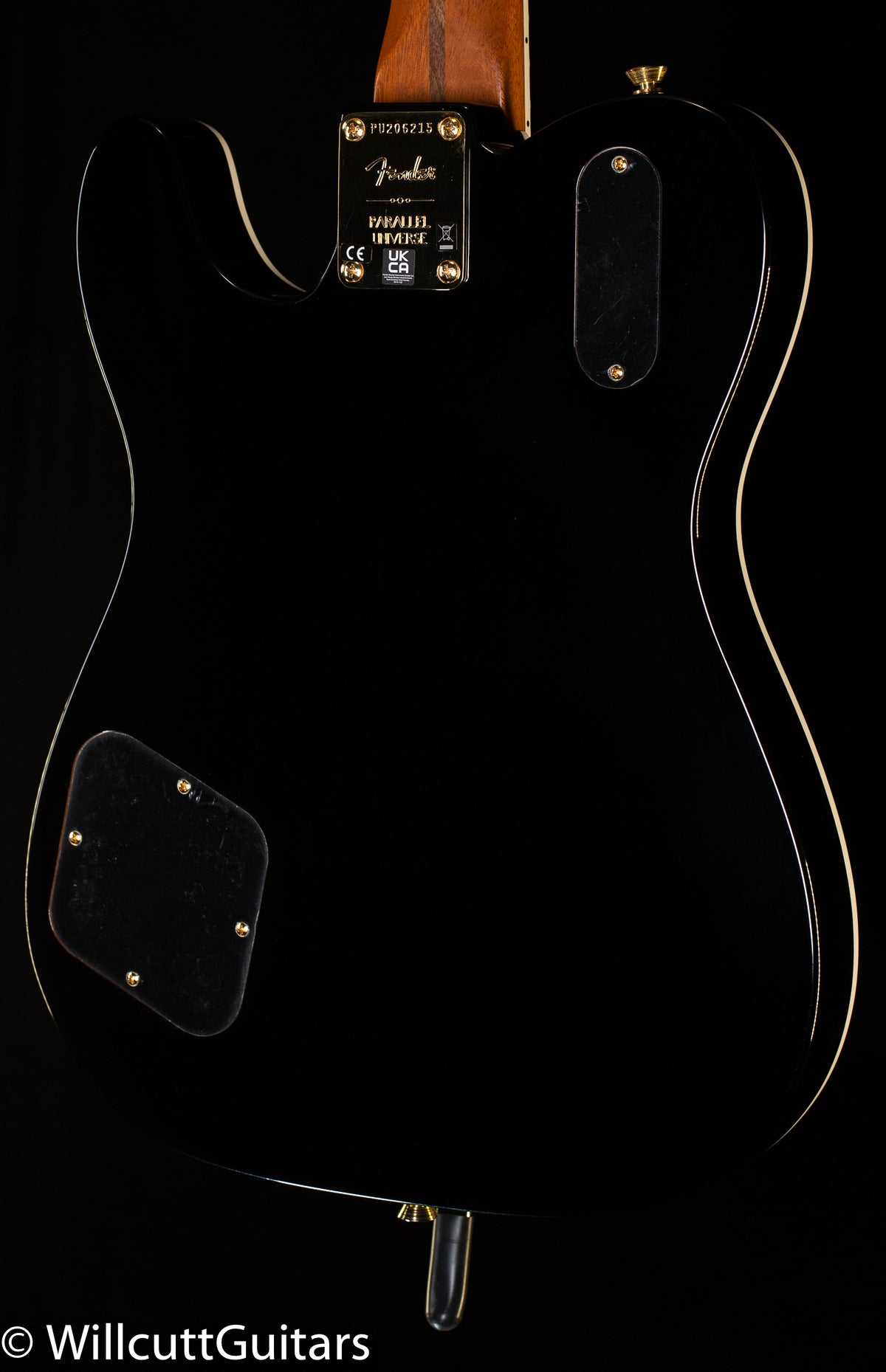 Fender Parallel Universe Volume II Troublemaker Tele Deluxe with Bigsby, Ebony Fingerboard, Black (215)