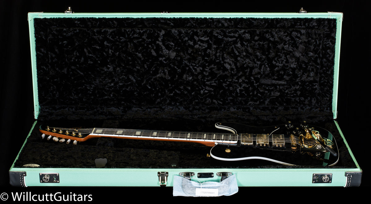 Fender Parallel Universe Volume II Troublemaker Tele Deluxe with Bigsby, Ebony Fingerboard, Black (215)