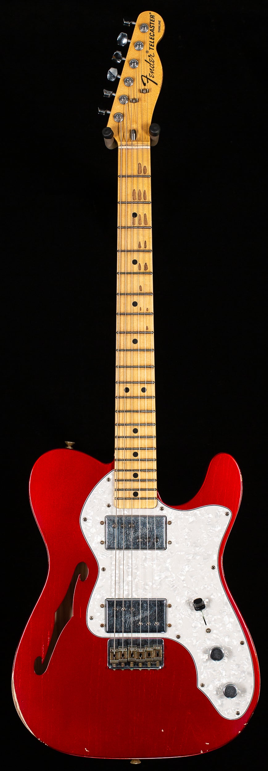 Fender Custom Shop Masterbuilt Andy Hicks 1972 Telecaster Thinline Journeyman Candy Apple Red (268)