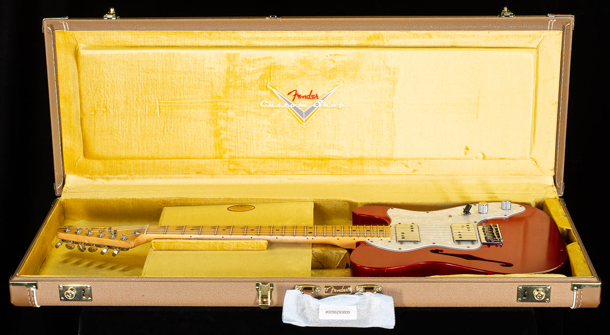 Fender Custom Shop Masterbuilt Andy Hicks 1972 Telecaster Thinline Journeyman Candy Apple Red (268)