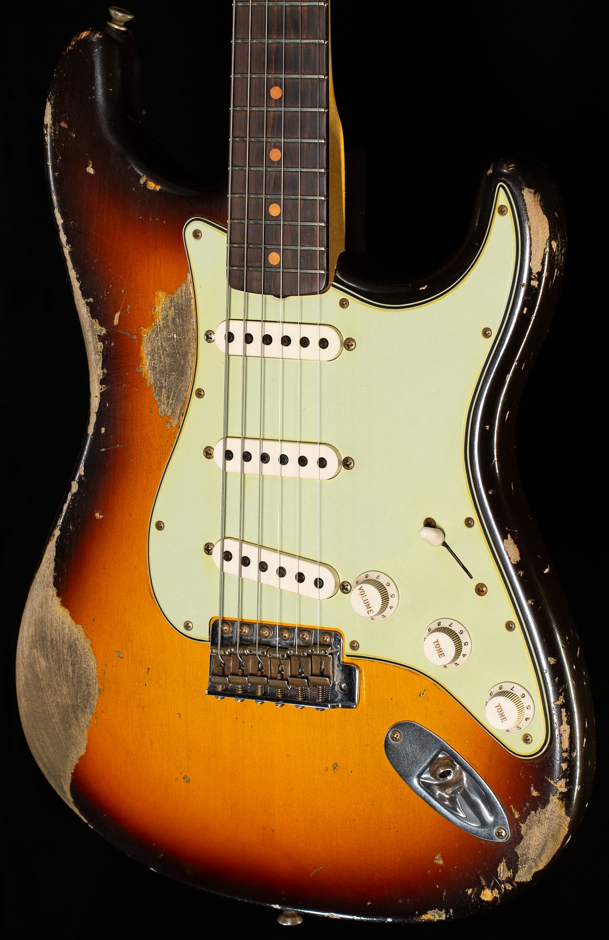 Fender Custom Shop Masterbuilt Ron Thorn 60's Stratocaster Heavy Relic Brazilian Faded Chocolate 3-Tone Sunburst