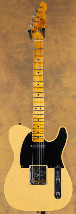 2022 Fender Custom Shop Willcutt Exclusive 4/54 Blackguard Telecaster Relic Blonde 10/56 "V"
