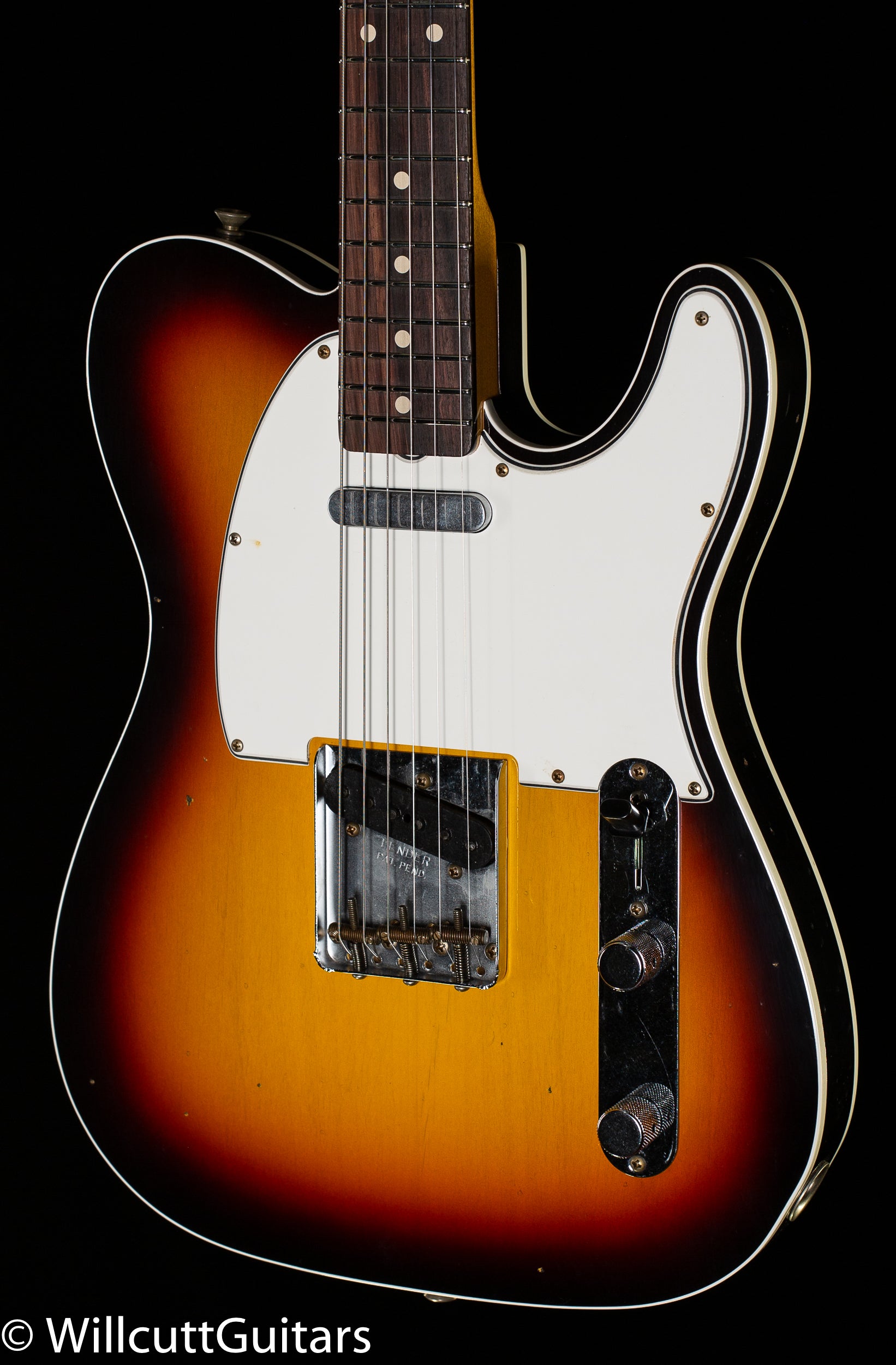 Fender Custom Shop 1960 Telecaster Custom Journeyman Relic 3-Tone Sunb -  Willcutt Guitars