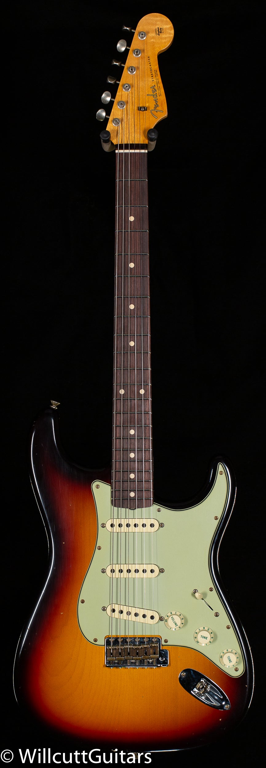Fender Custom Shop Willcutt True '62 Stratocaster Journeyman Relic 3-Color Sunburst 60 C (777)