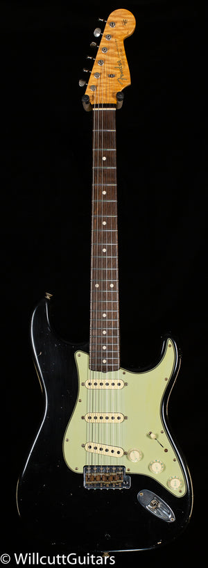 Fender Custom Shop TRUE '62 STRAT JRN MBDG '59 C BLK BRAZ (029)