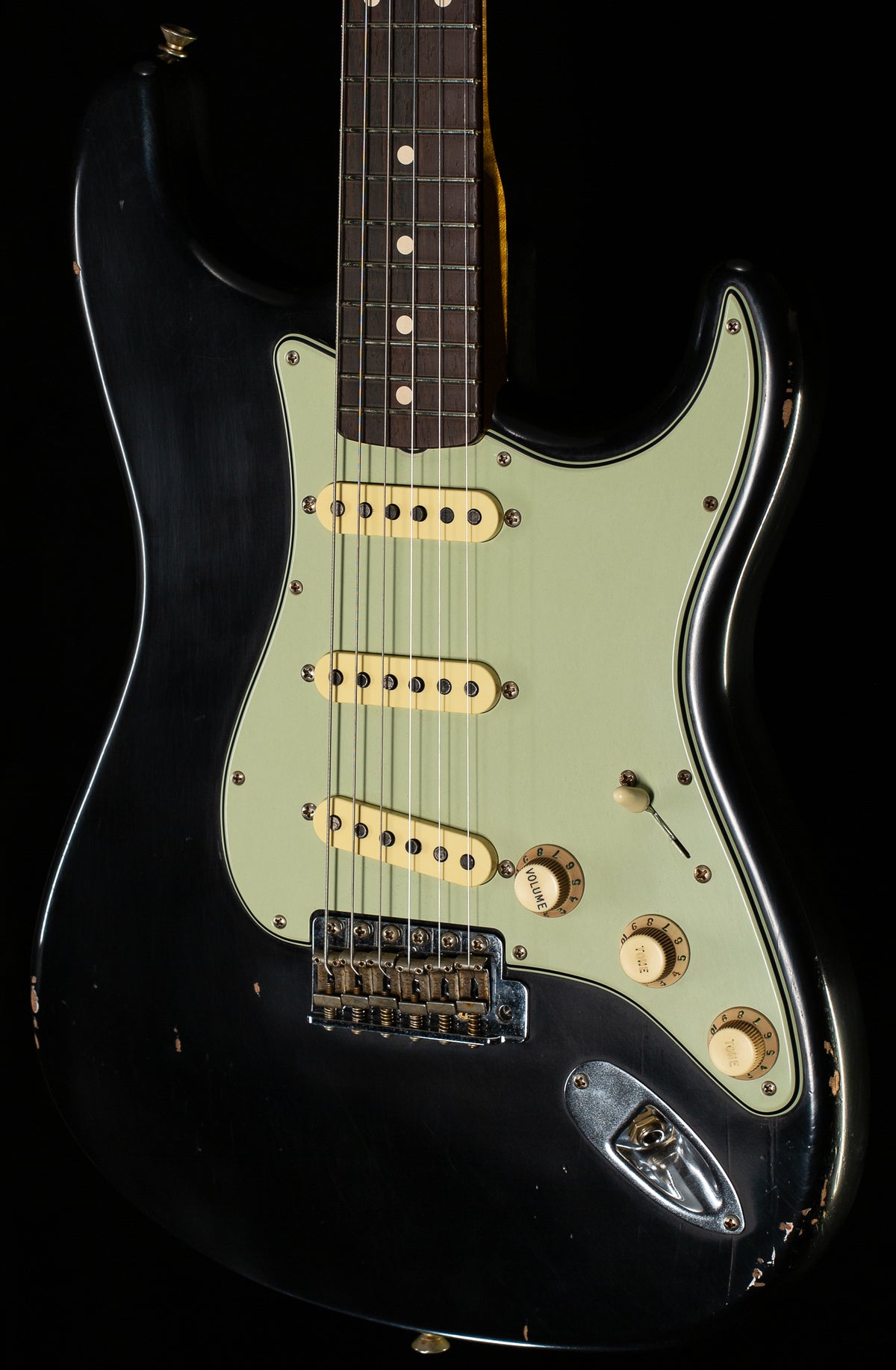 Fender Custom Shop Masterbuilt Andy Hicks True &#39;62 Strat Journeyman Black Brazilian 59 C (892)