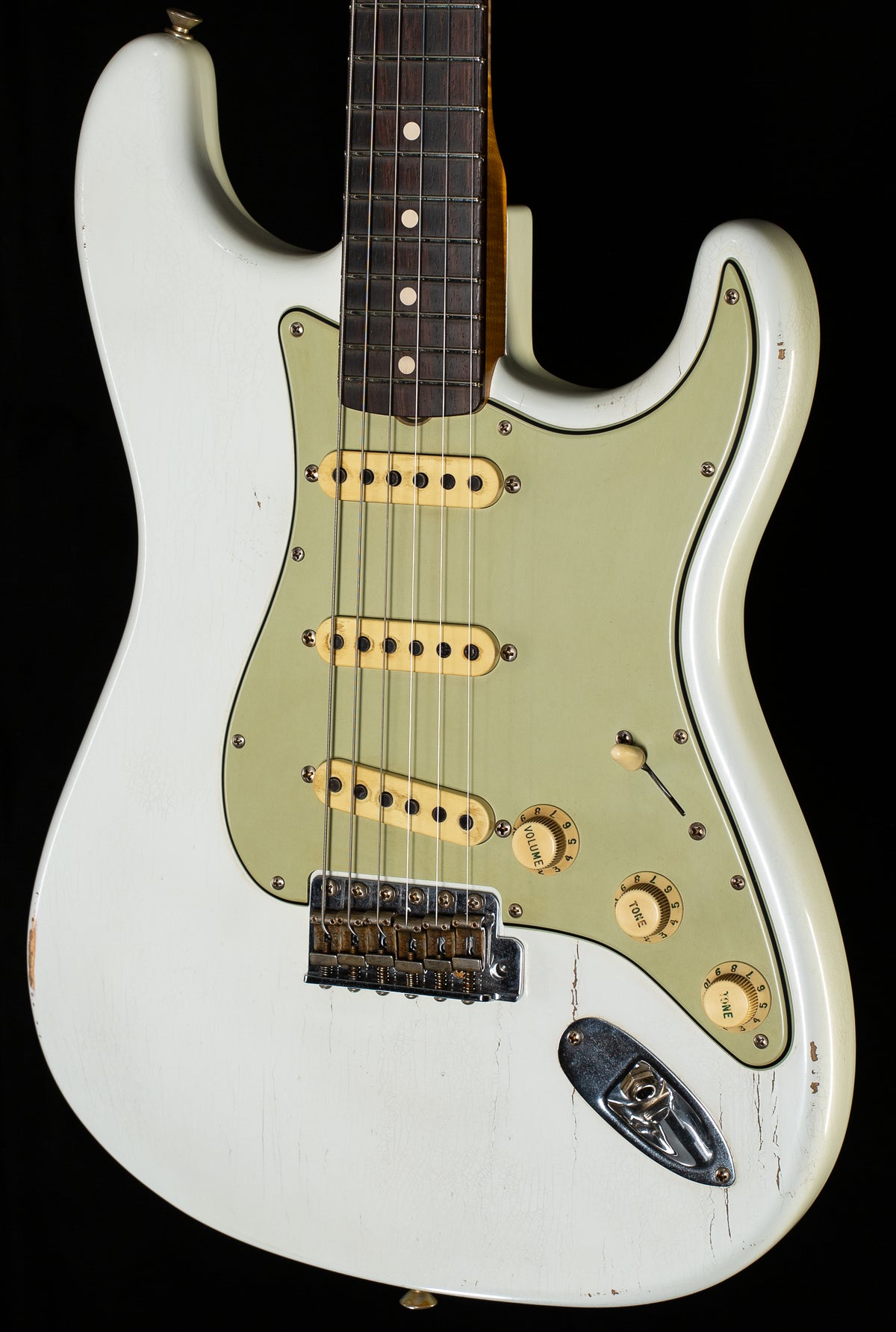 Fender Custom Shop Masterbuilt Andy Hicks True '62 Strat Journeyman Olympic White Brazilian 59 C (893)
