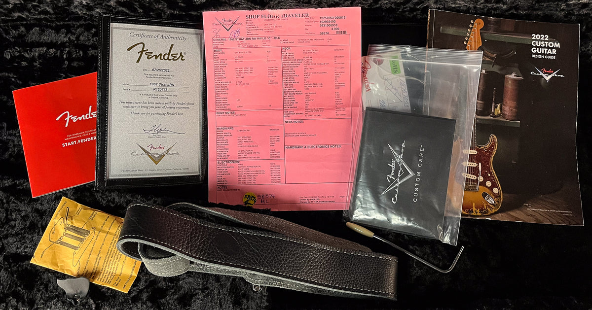 2022 Fender Custom Shop Willcutt True &#39;62 Stratocaster Journeyman Relic Black Large C