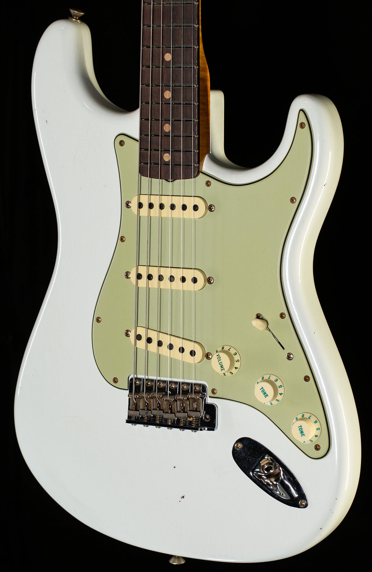 Fender Custom Shop Willcutt True '62 Stratocaster Journeyman Relic Olympic White 60s Oval C  (192)