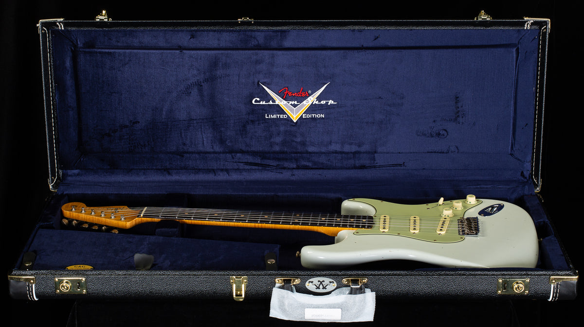 Fender Custom Shop Willcutt True '62 Stratocaster Journeyman Relic Olympic White 60s Oval C (445)