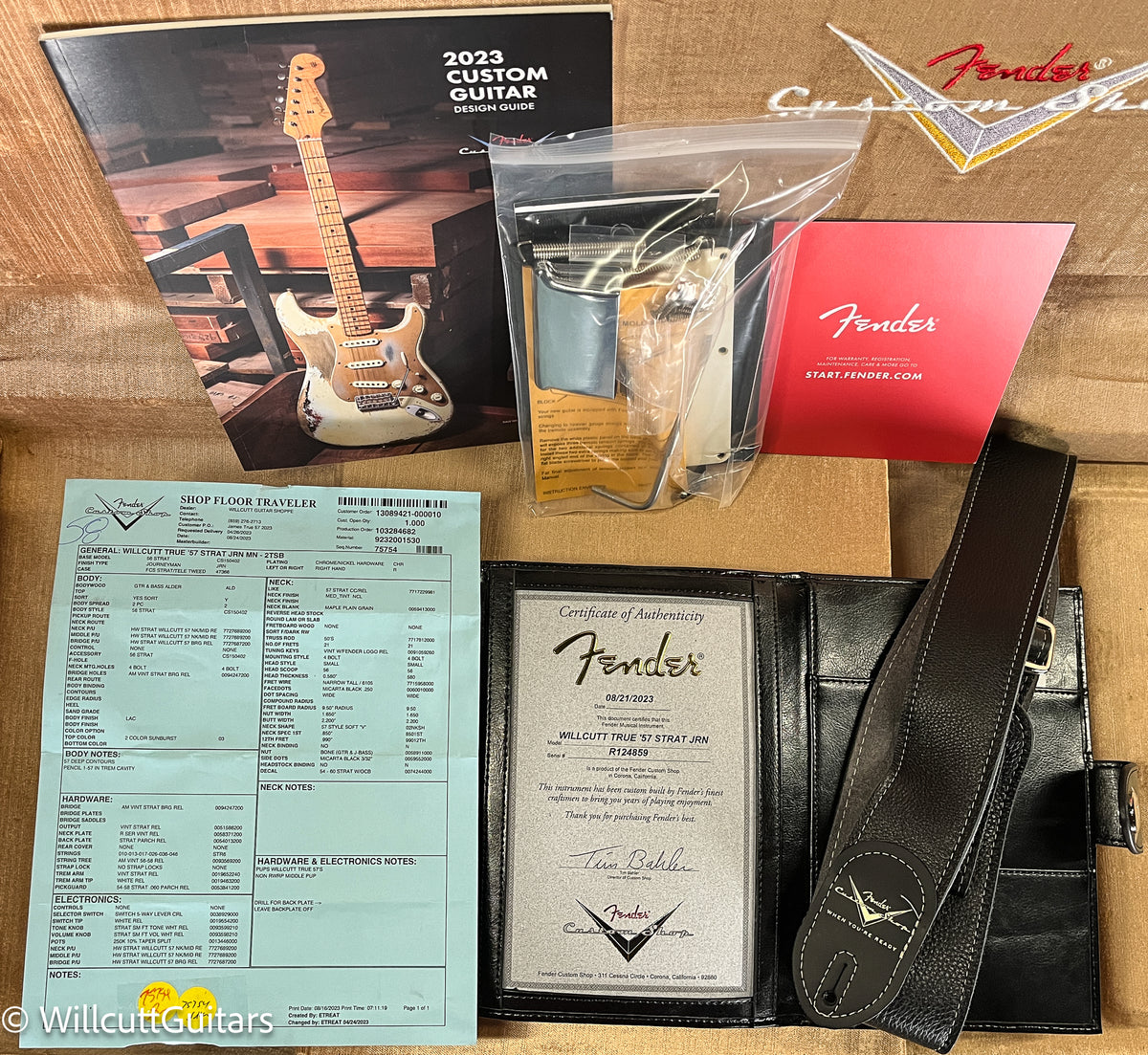 Fender Custom Shop Willcutt True &#39;57 Stratocaster Journeyman Relic 2-Tone Sunburst 57 V (859)