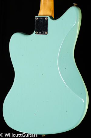 Fender Custom Shop 1962 Jazzmaster Journeyman Relic Painted Head Cap Surf Green (213)